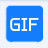 七彩色gif动态图制作工具icon图