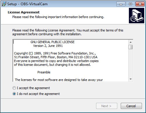 OBS VirtualCam(OBS虚拟摄像头插件)