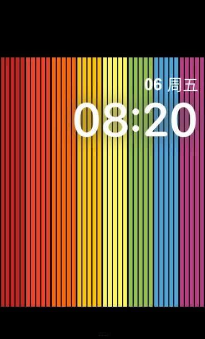 彩虹表盘壁纸图片