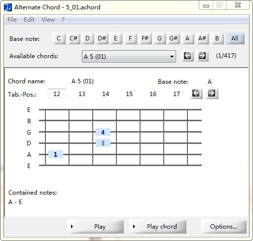 Alternate Chord(乐谱和弦软件)